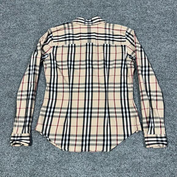 Burberry London Womens Small Nova Check Long Sleeve Button Up - Picture 2 of 8